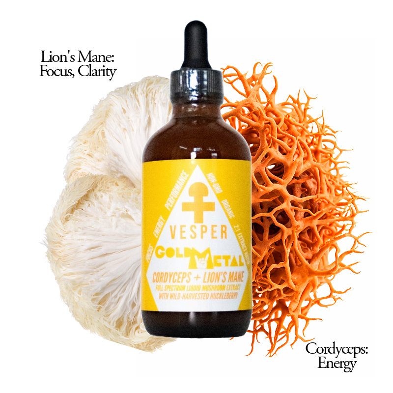 Gold Metal - Cordyceps and Lion's Mane Blend - (4oz./120ML) image 2