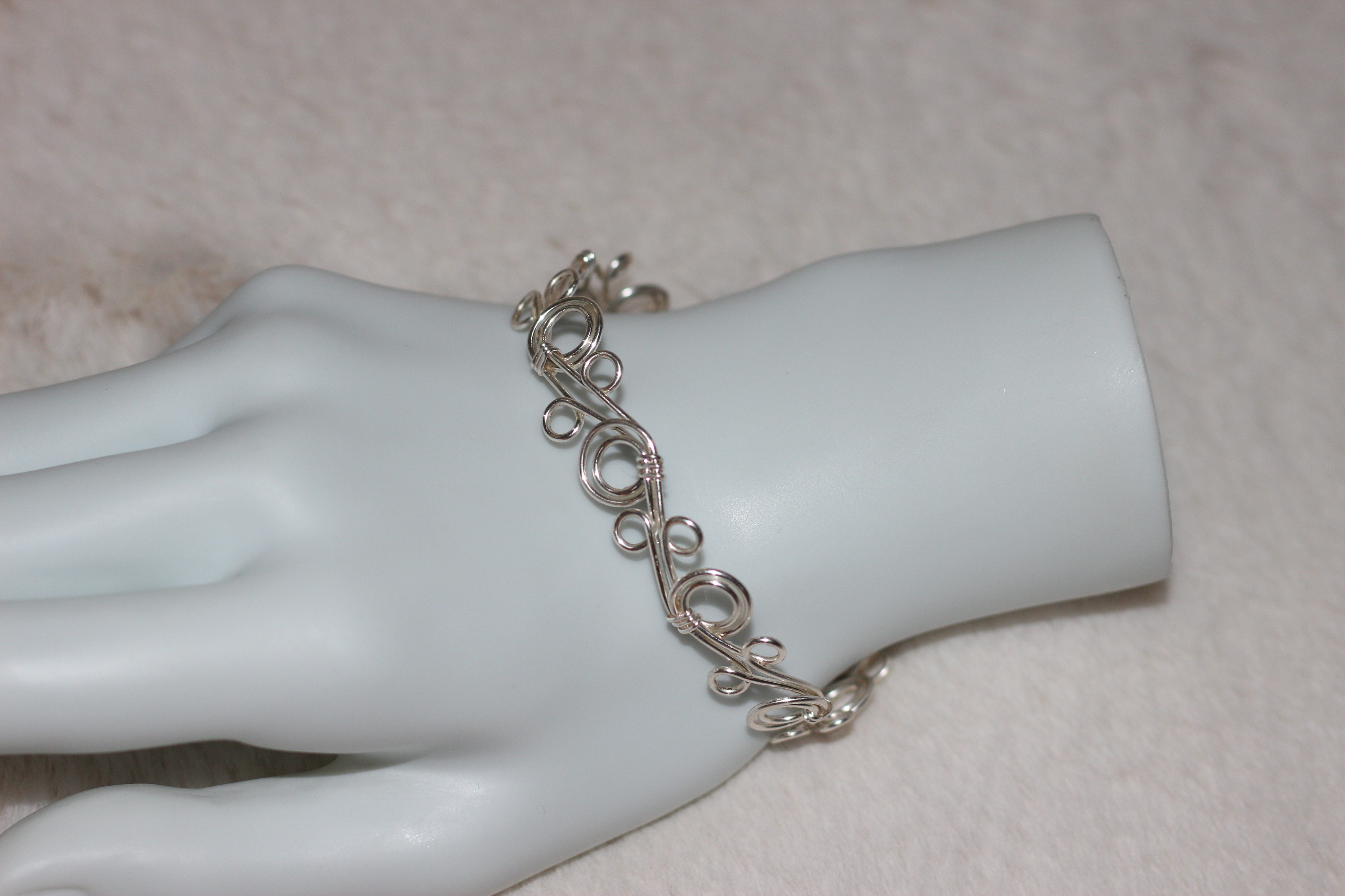 Circles Bracelet Silver Filled