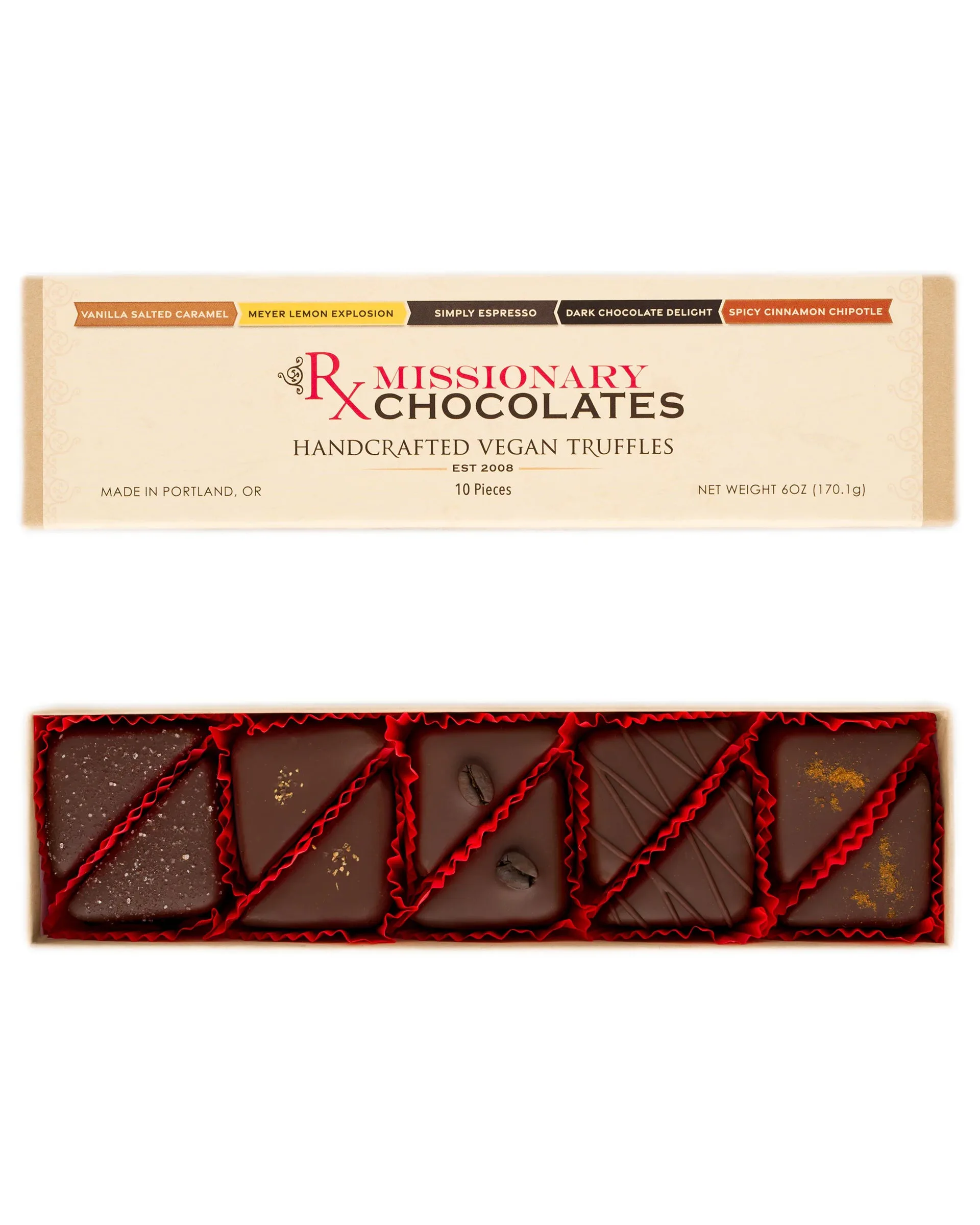 Assorted Truffle Selection - 10 pc box image 1
