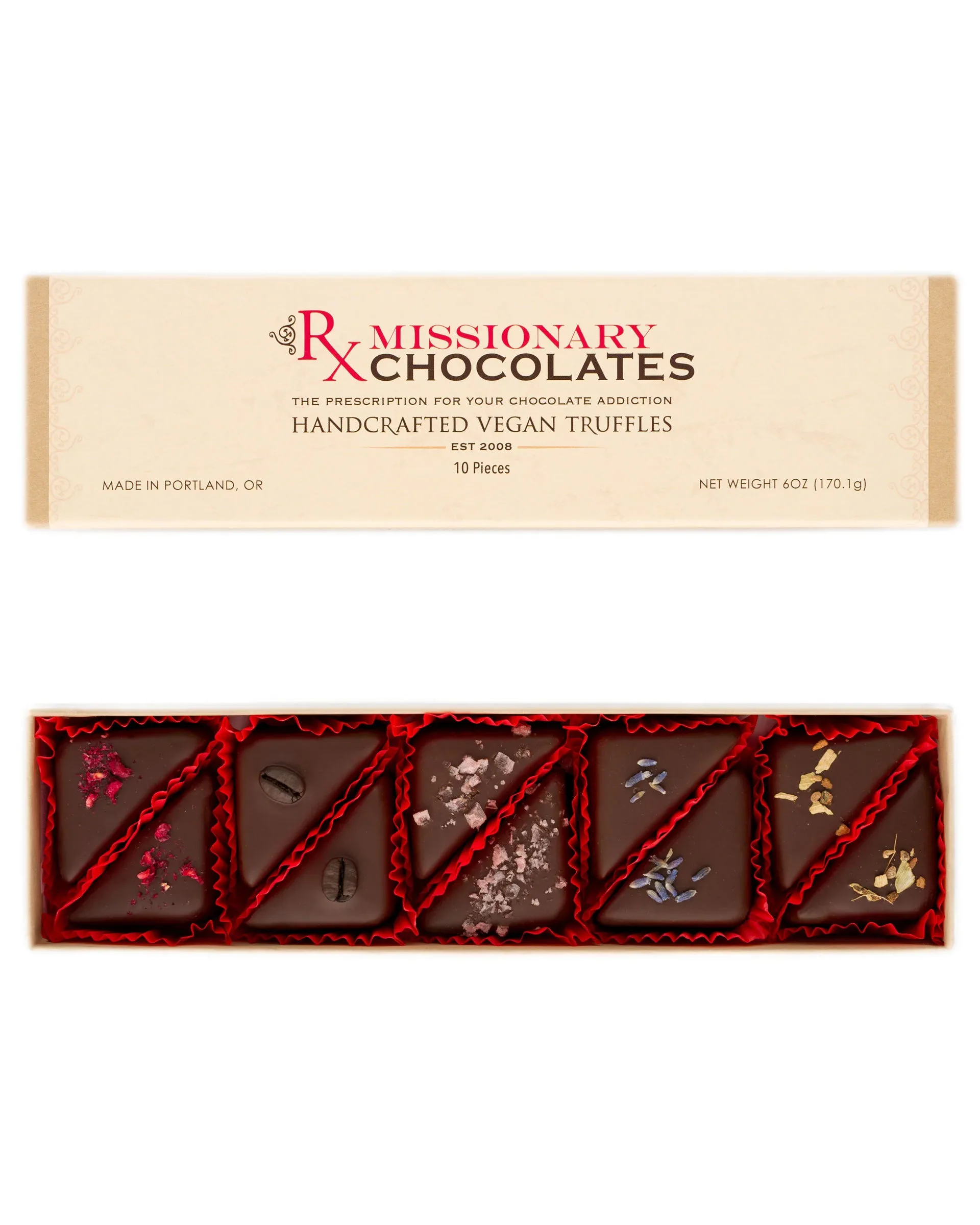 10 piece Custom Flavors Truffle Box image 1