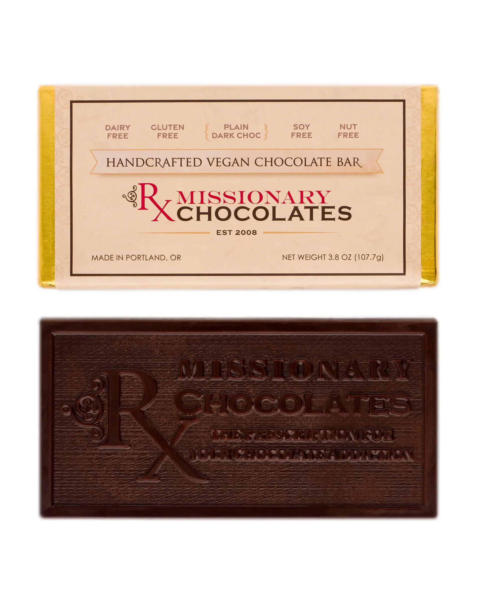 Solid 64% Dark Chocolate Bars image 1