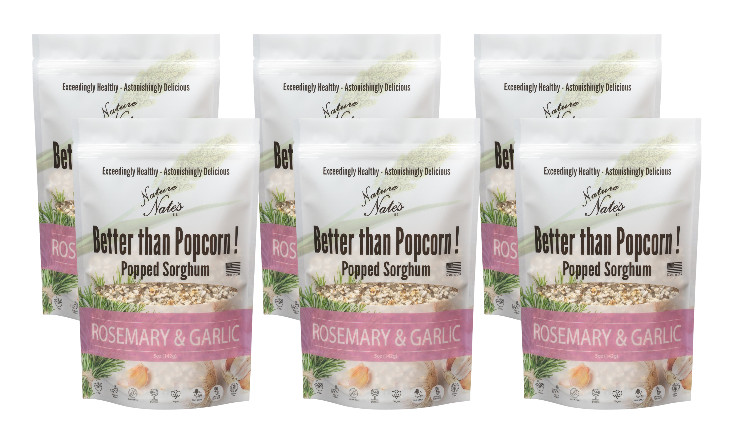 Popped Sorghum Extremely Cheezy 5 oz - 6 Pack image 1