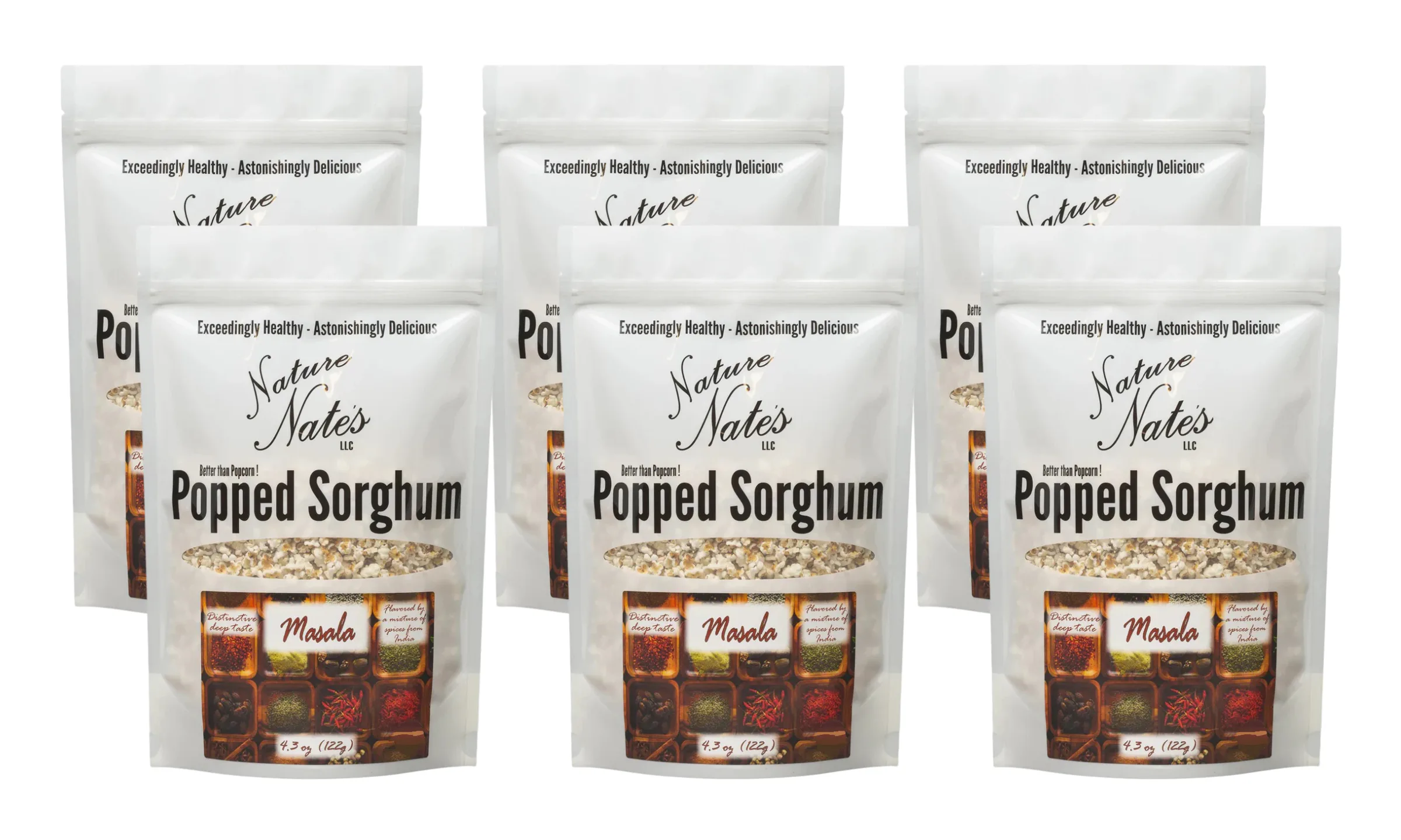 Popped Sorghum Masala 4.3 oz - 6 Pack image 1