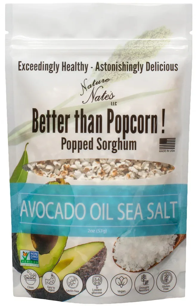 Popped Sorghum Avocado Oil & Sea Salt 2 oz (Single Bag) image 1