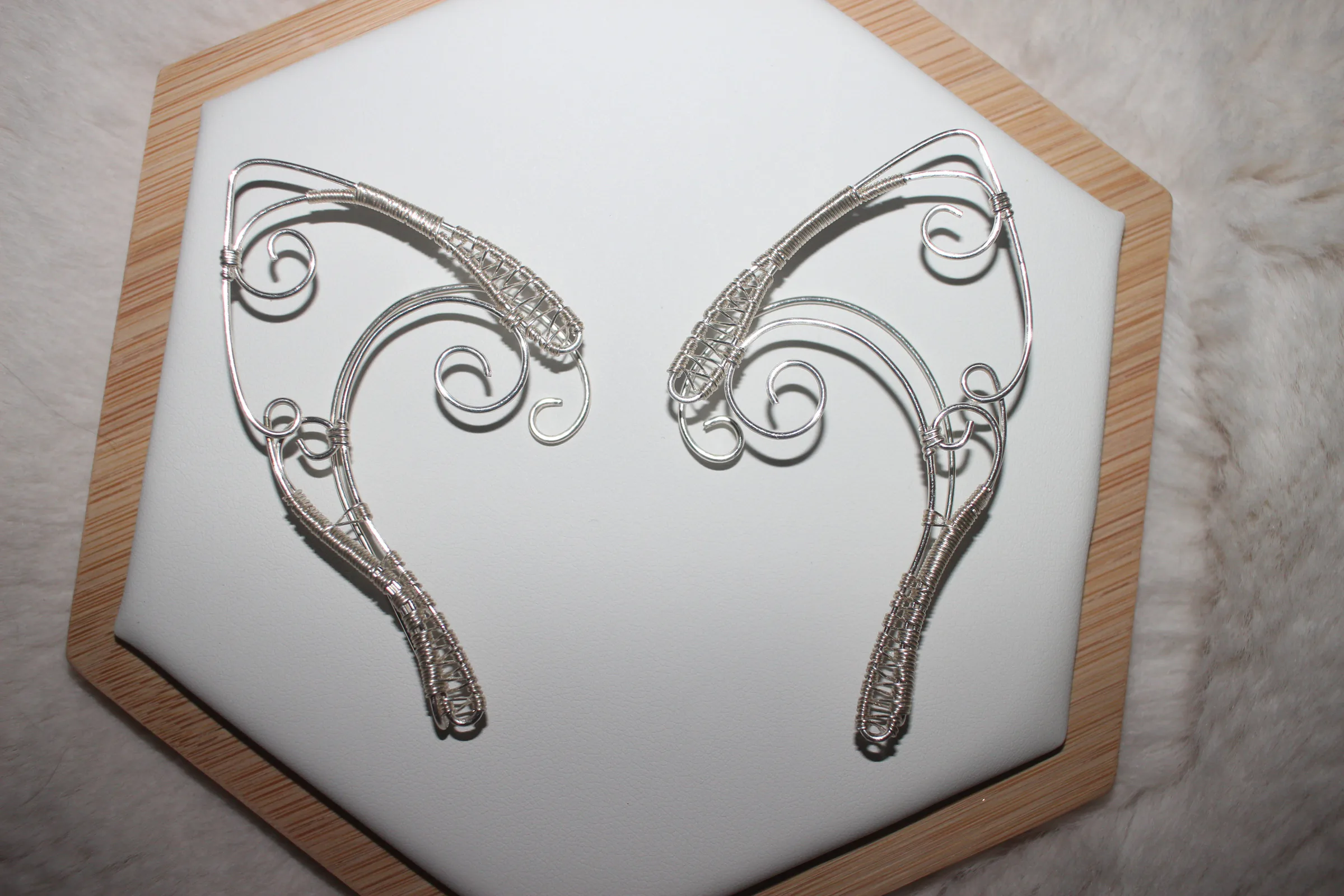 Elf Ear Cuffs Silver Filled