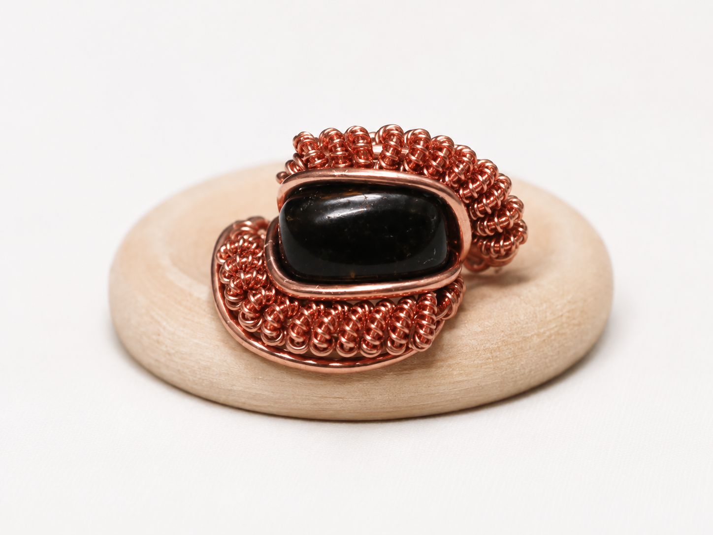 Green Tourmaline Ring Copper image 1