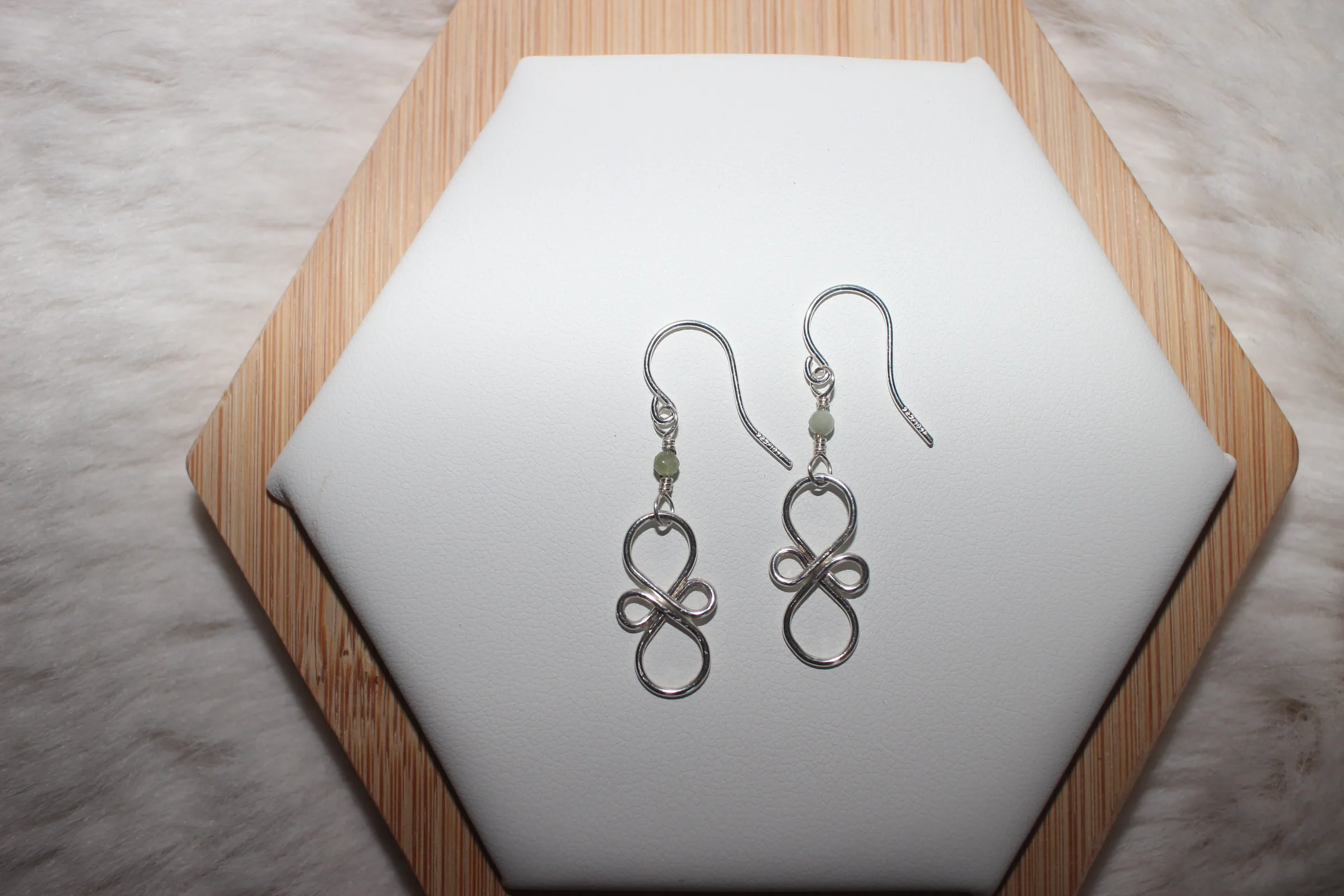 Tourmaline Earrings Silver Filled image 1