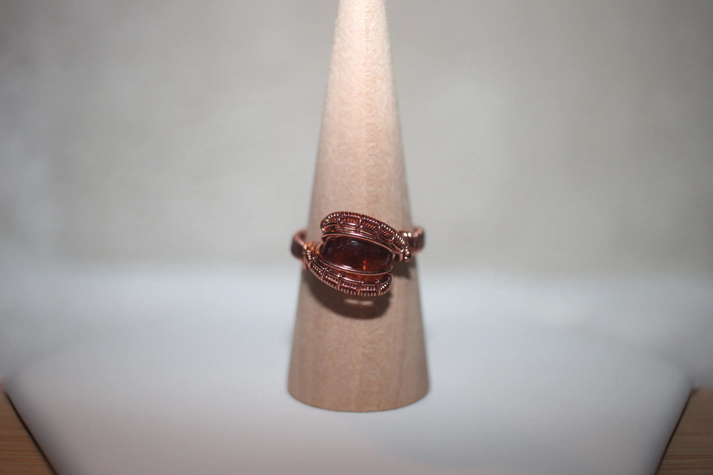 Pink Tourmaline Ring Copper image 1