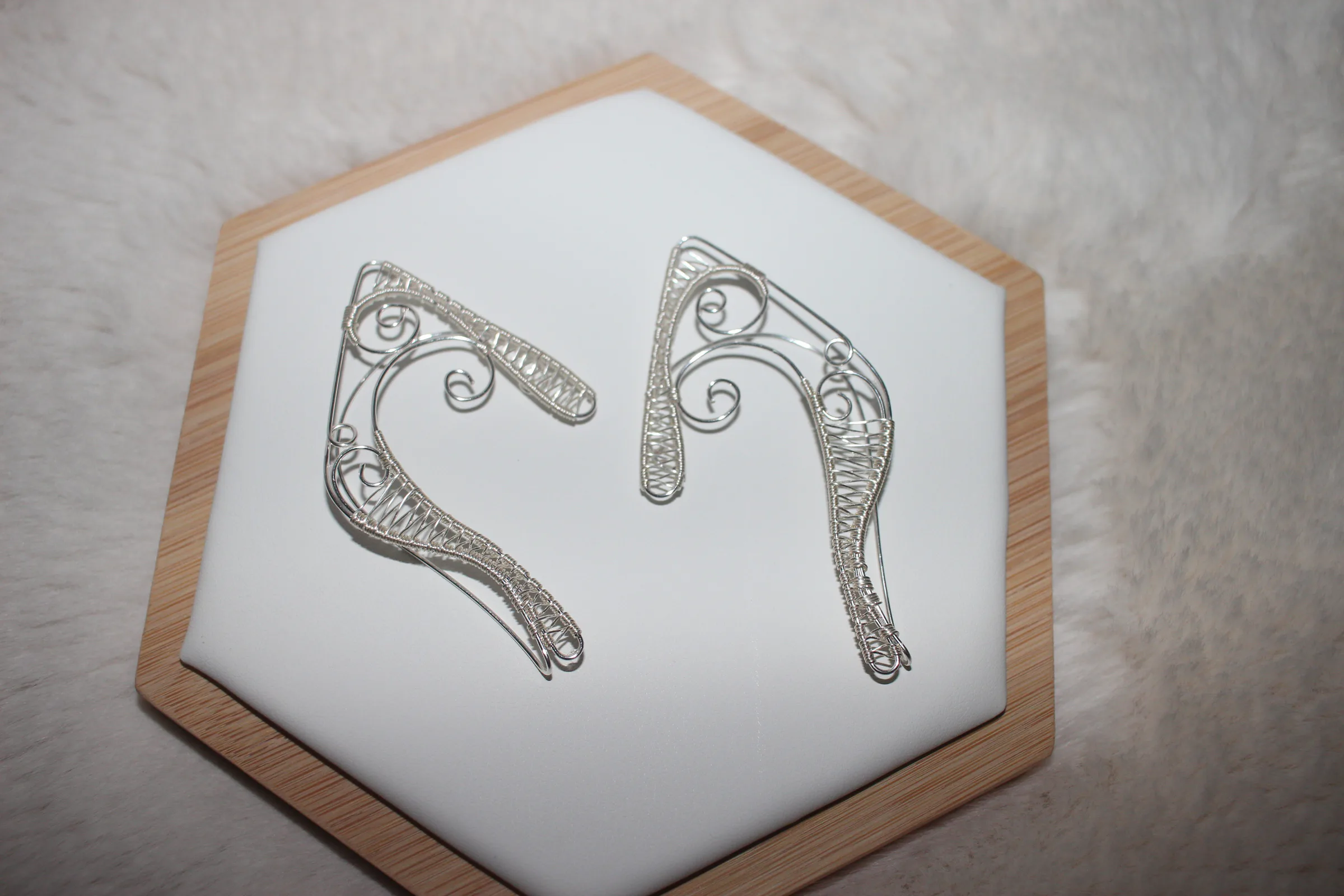 Elf Ear Cuffs Silver Filled image 1