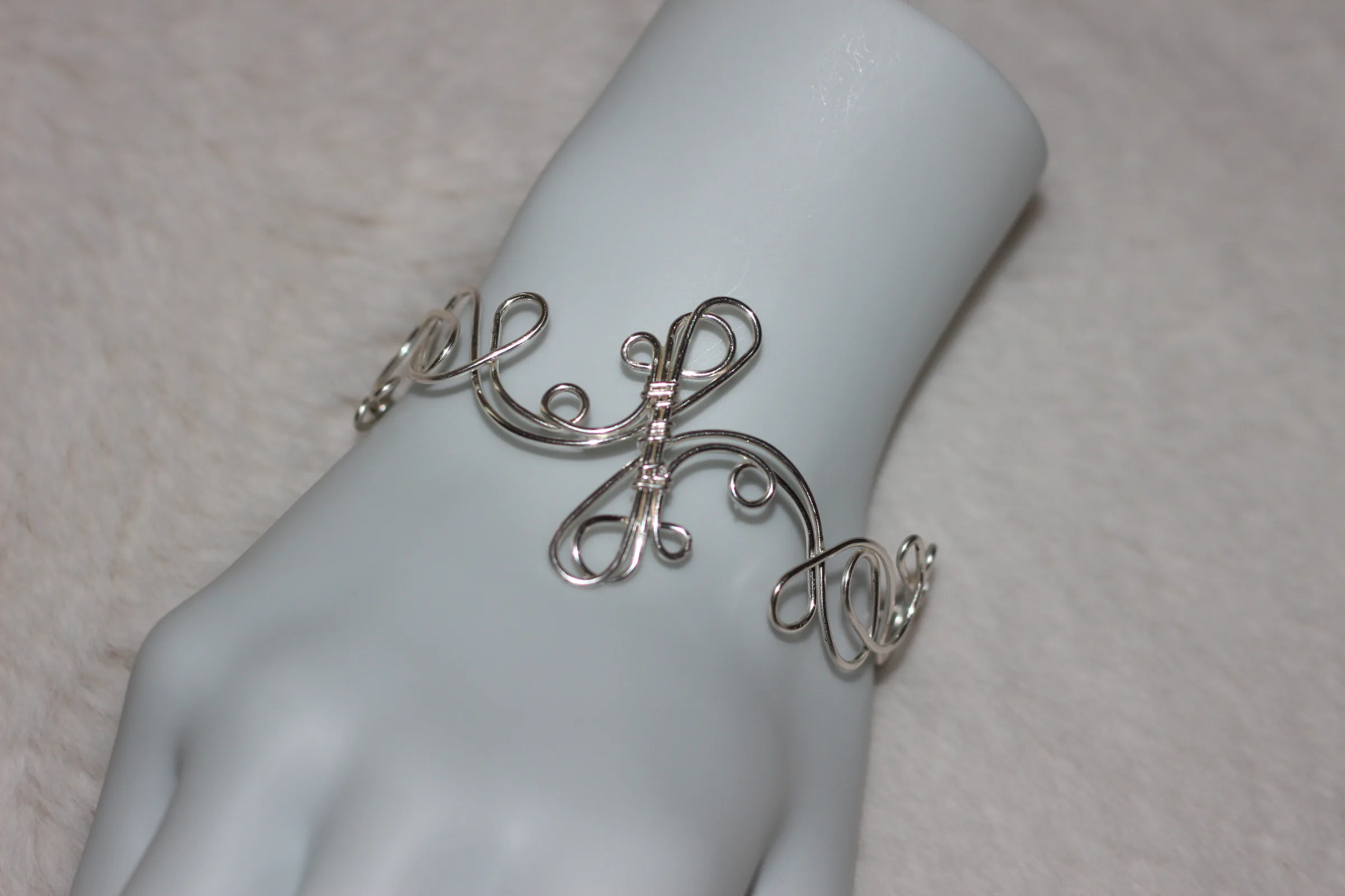 Infinity Bracelet Silver Filled image 1