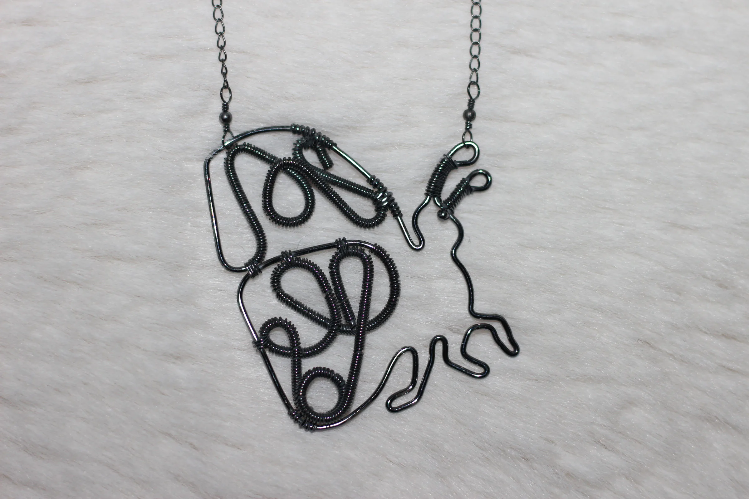Butterfly Necklace Oxidized Silver Filled