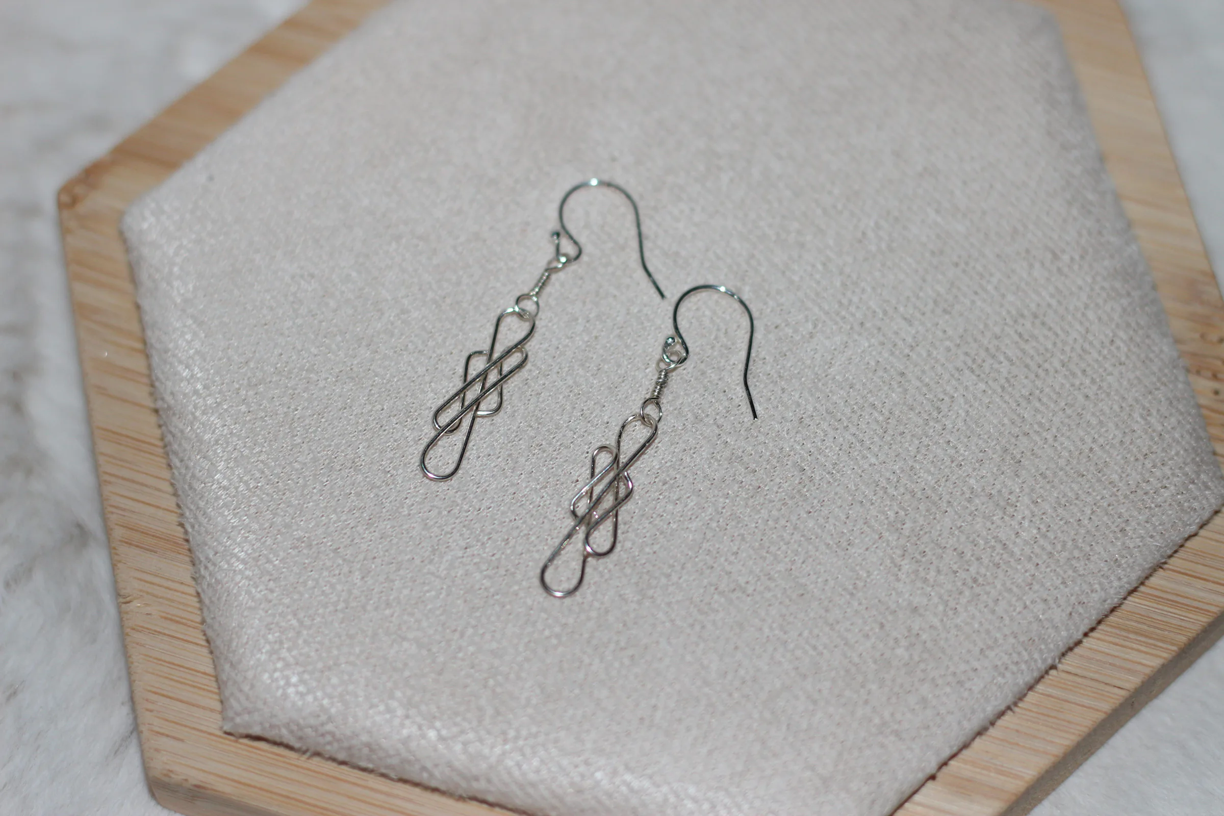 Infinity Earring Sterling Silver image 1