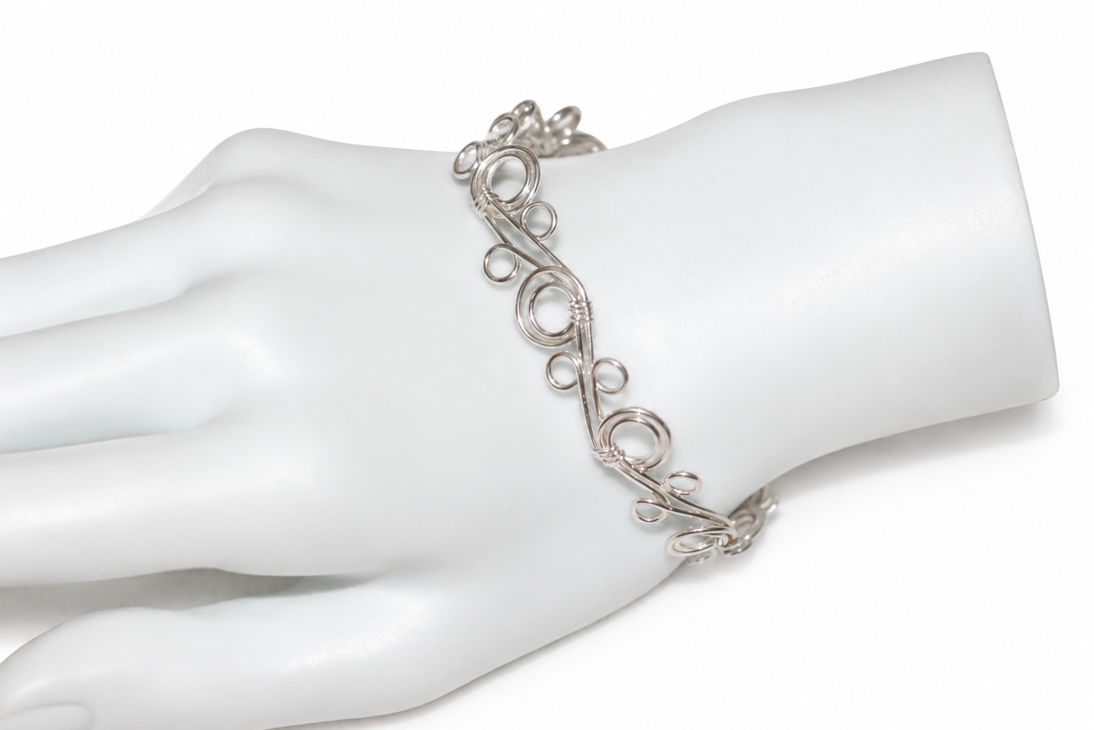 Circles Bracelet Silver Filled image 1