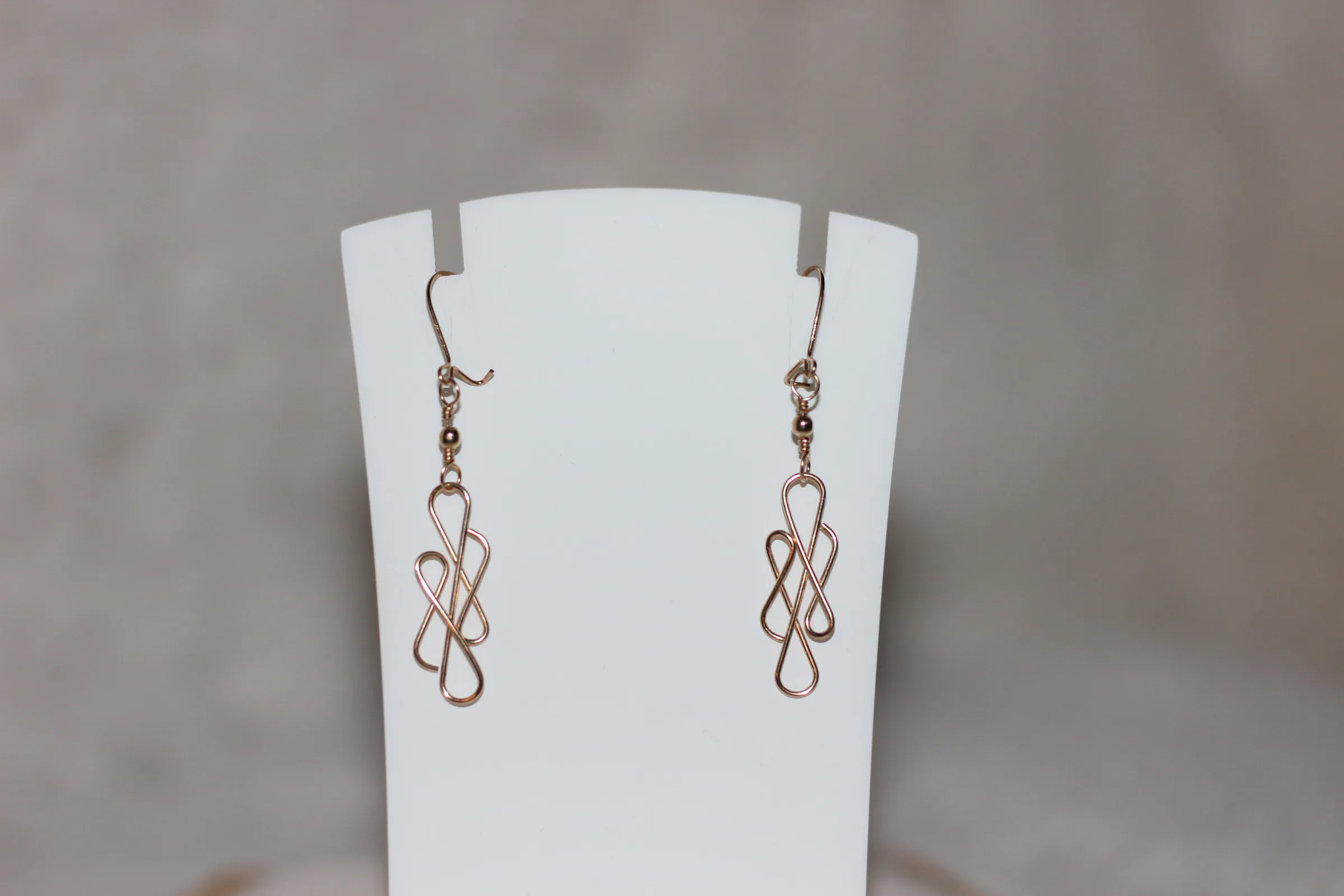 Infinity Earrings Gold Filled image 1