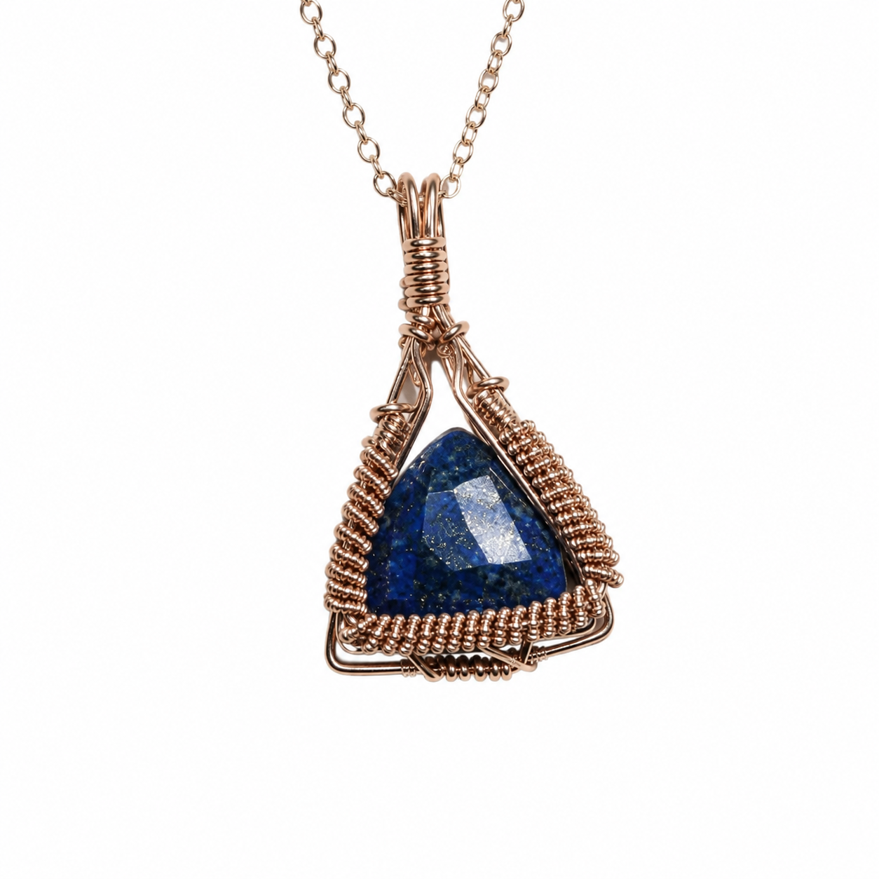 Lapis Necklace Gold Filled image 1