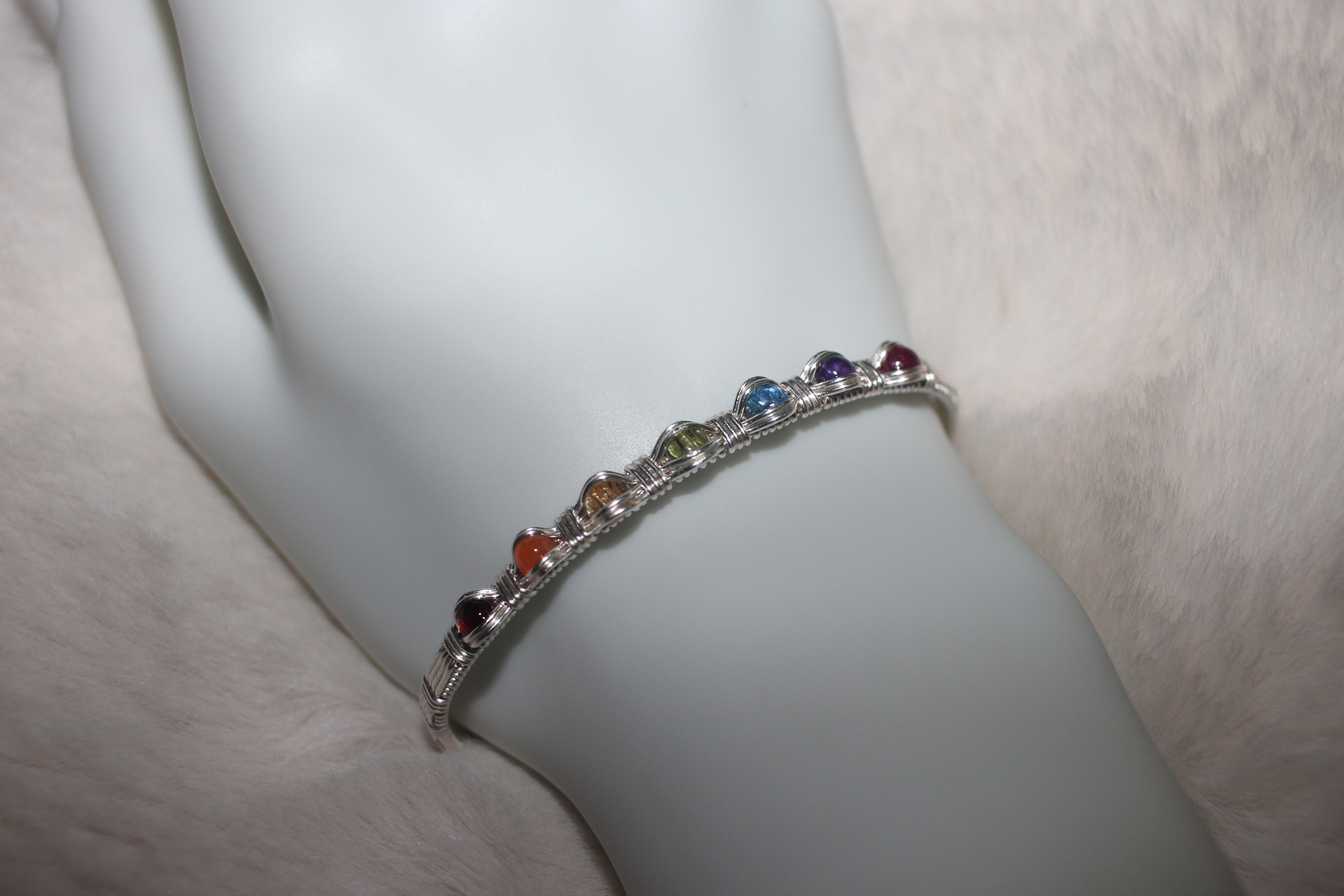 Chakra Bracelet Silver Filled image 2