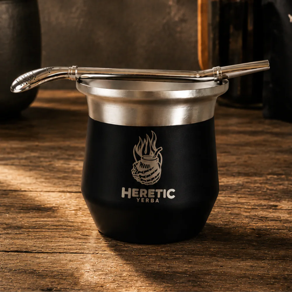 Stainless Steel Calabash and Bombilla (cup and filtered straw) image 1