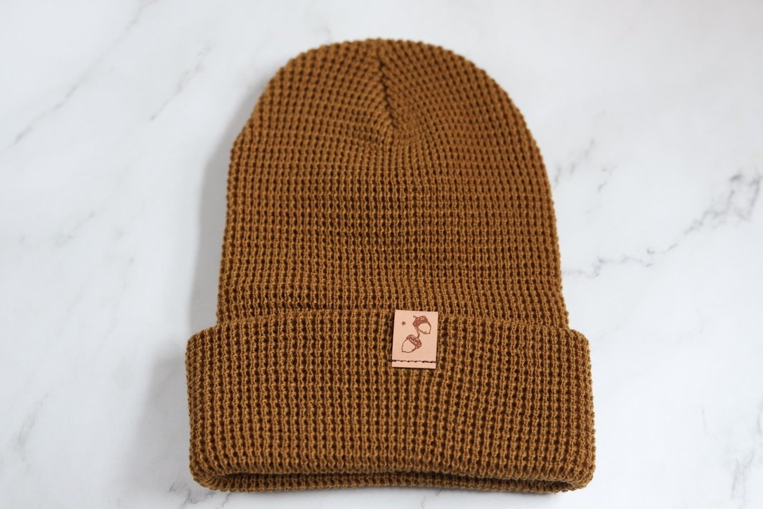 Curry Waffle Knit Beanie image 1