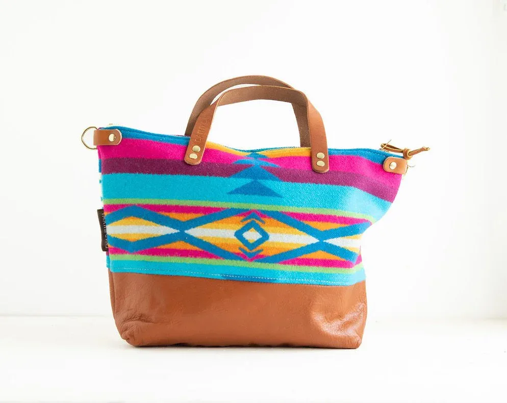 Crossbody Purse in San Gabriel Blue Wool image 3