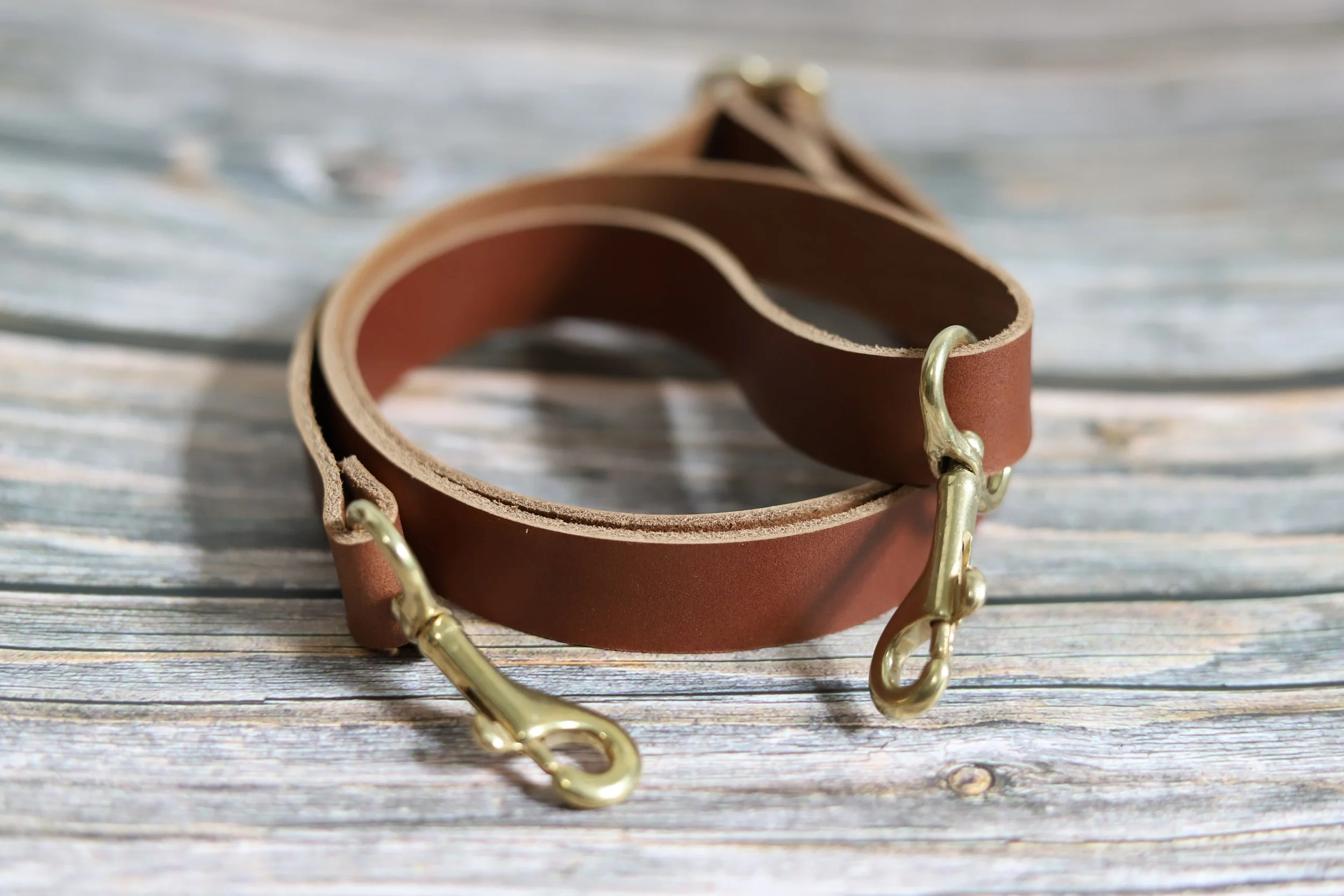 Brown Leather Purse Strap image 1