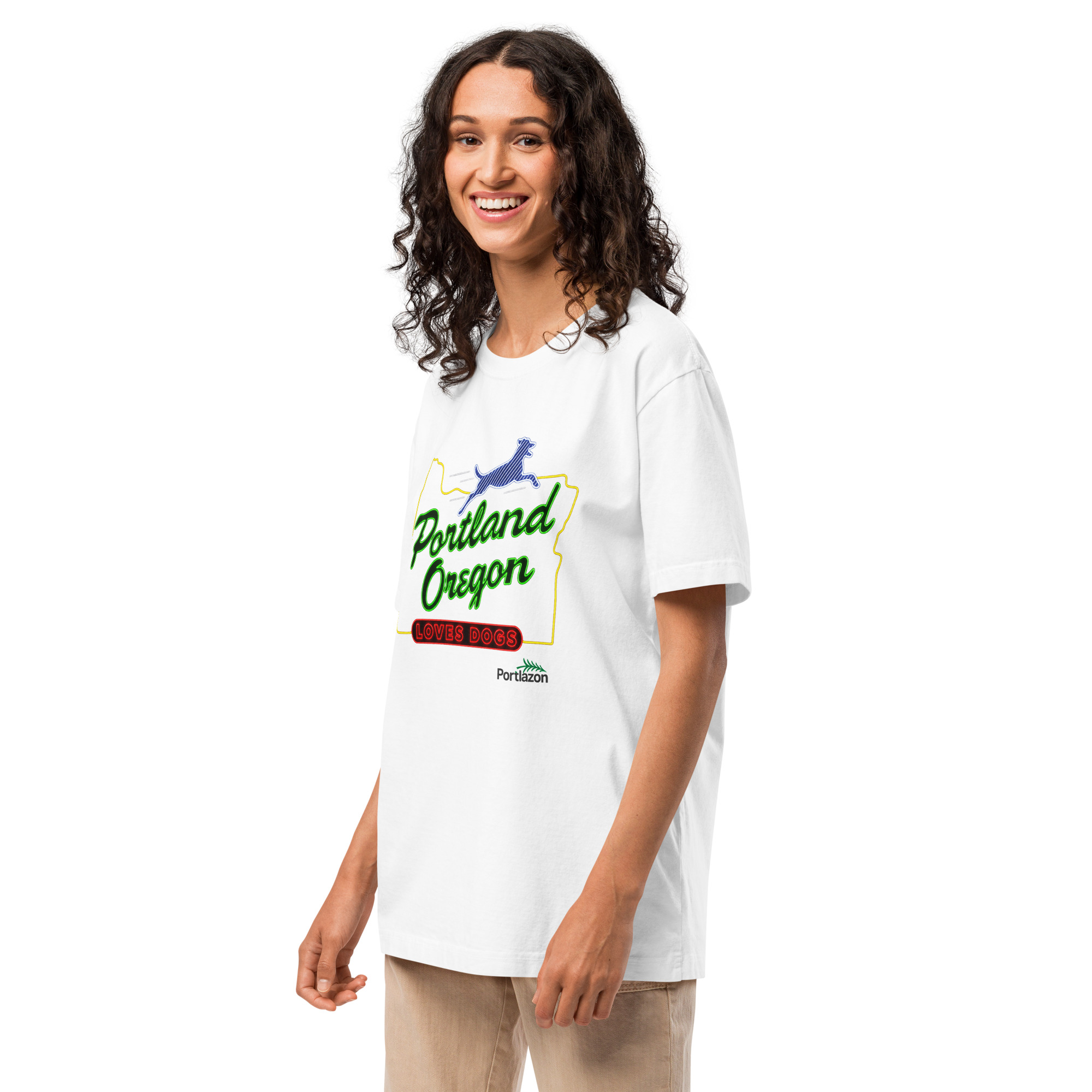 Portland Oregon Loves Dogs - Unisex oversized t-shirt image 6