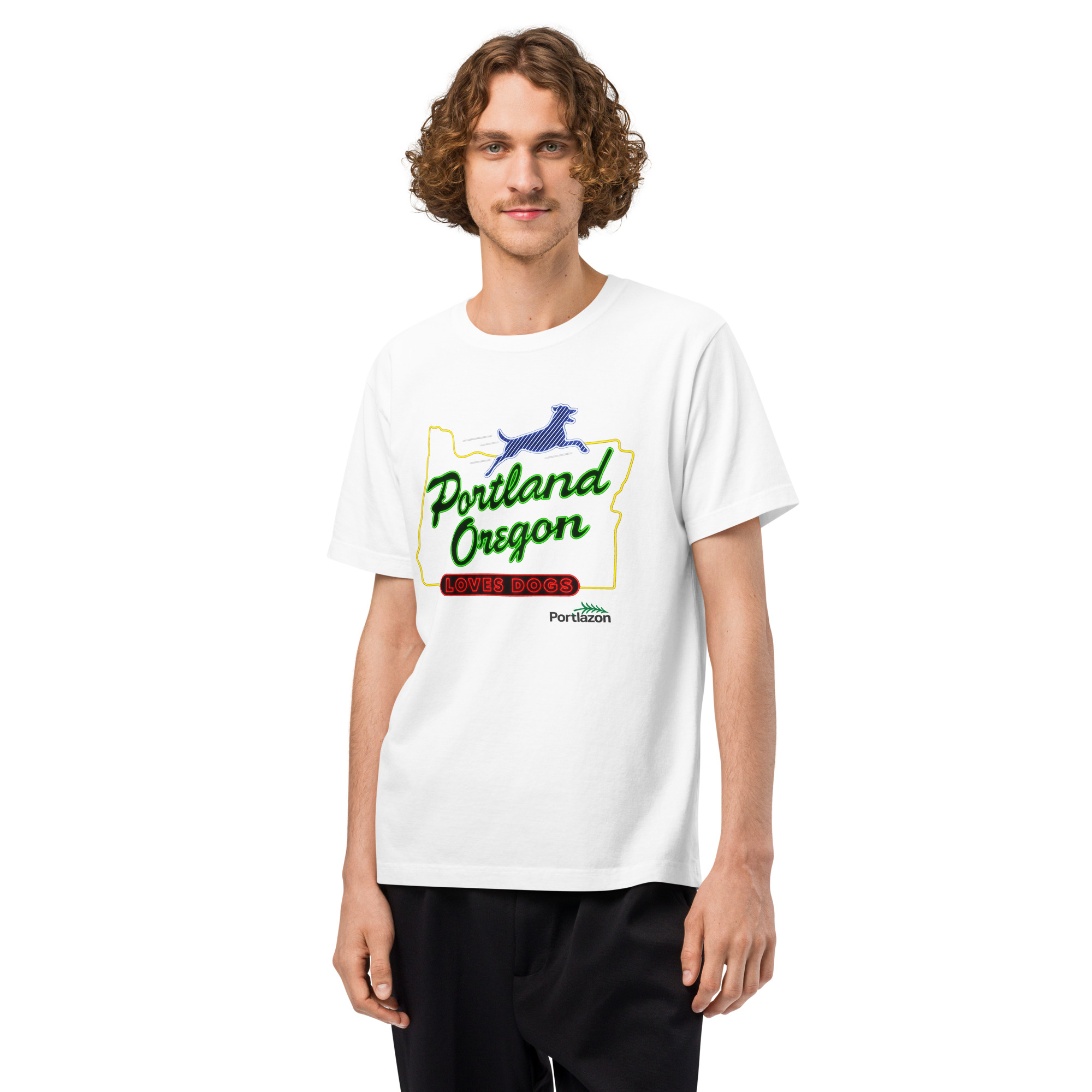 Portland Oregon Loves Dogs - Unisex oversized t-shirt image 3