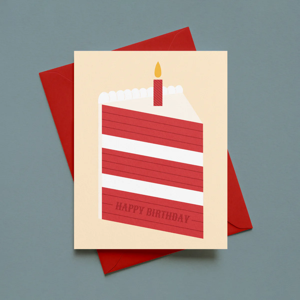 Red Velvet Cake Card