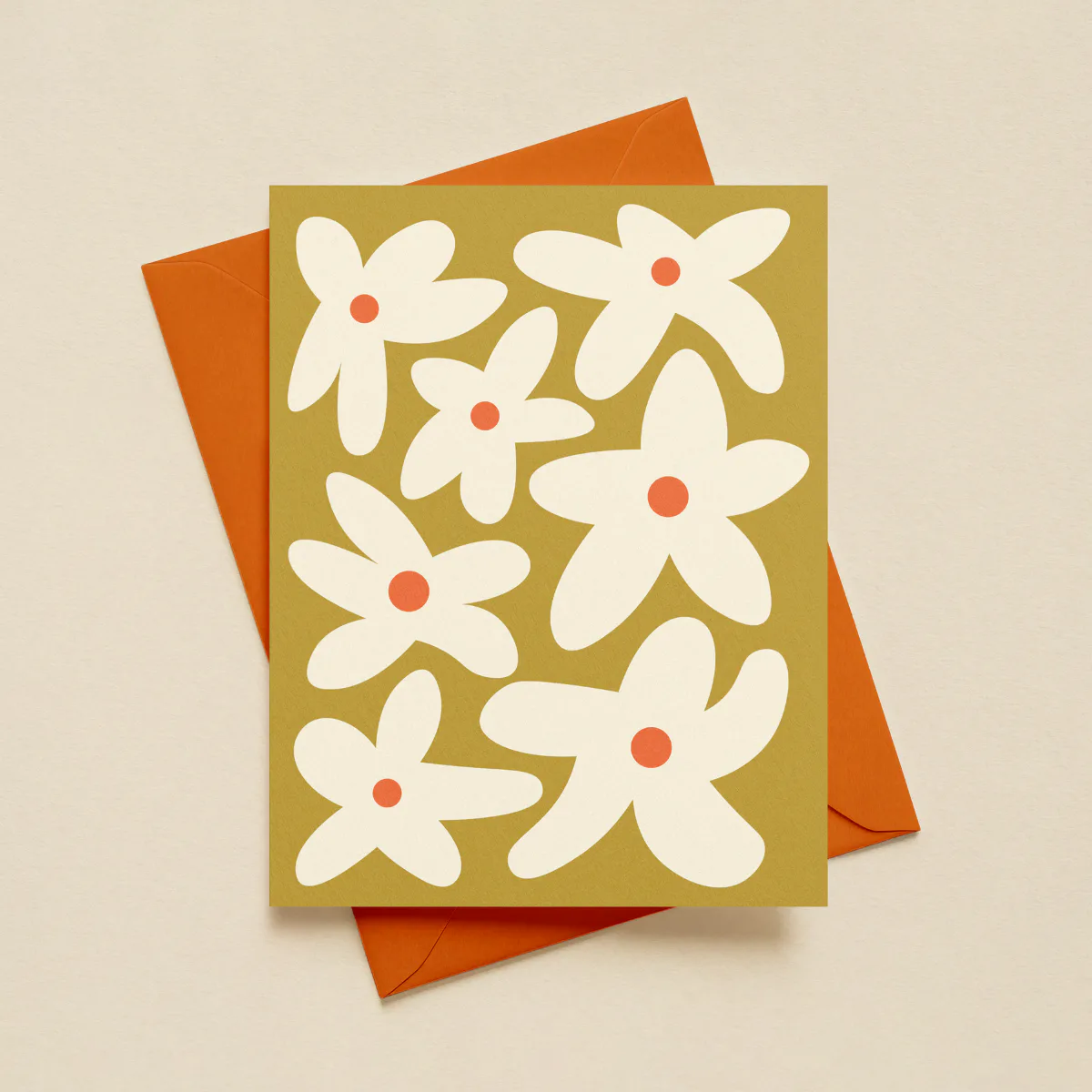 Ivory Flowers Card image 1