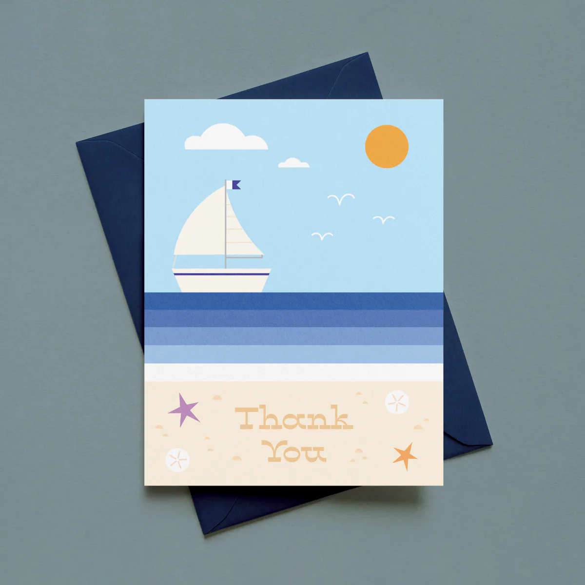 Sail Boat Thank You Card