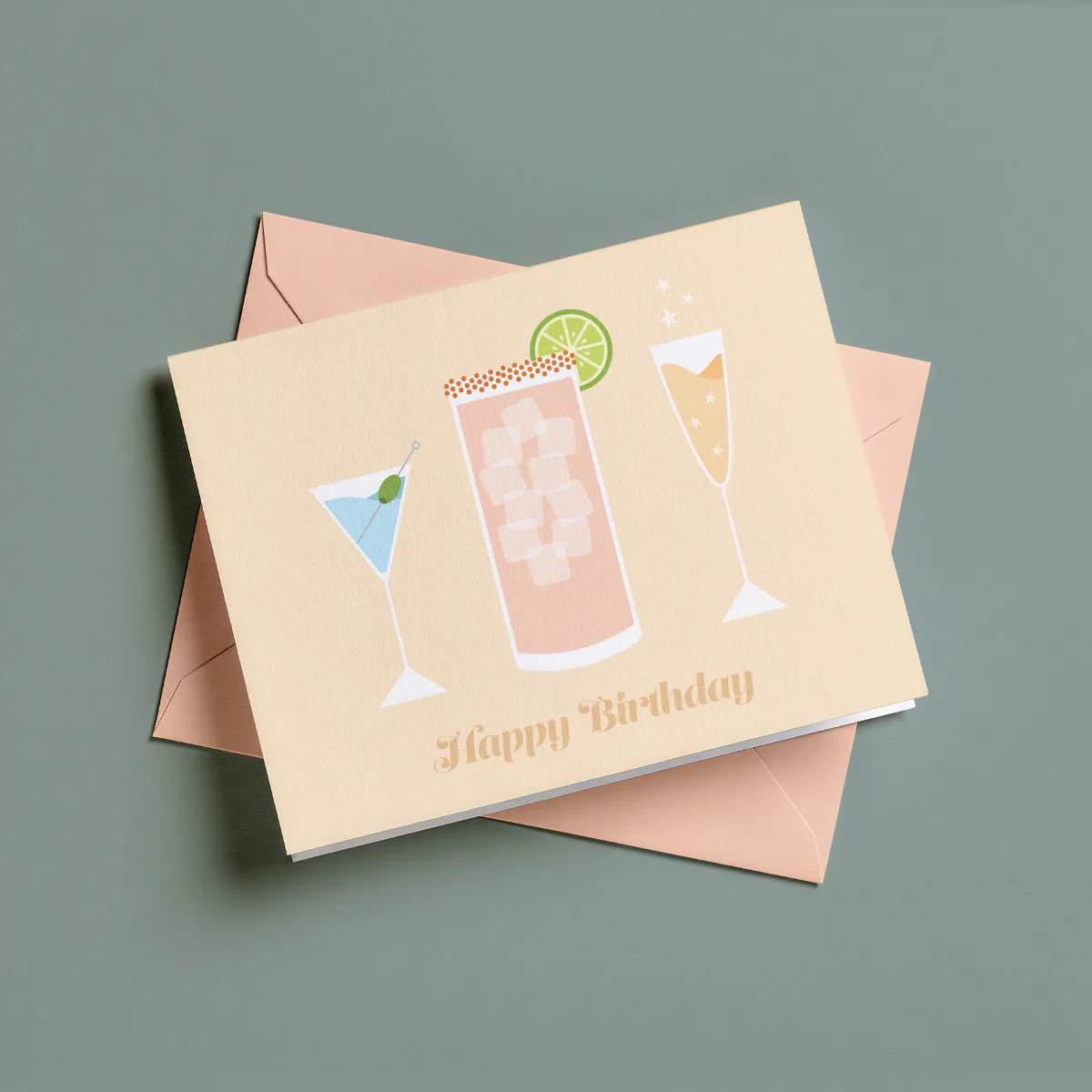 Birthday Drinks Card