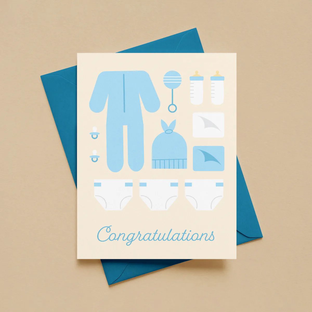 Congratulations Baby Boy Card image 1